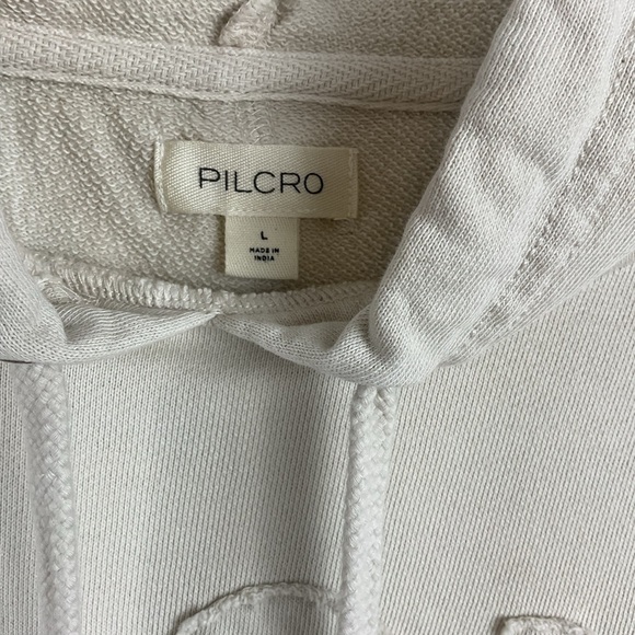 Women’s Ivory Pilcro Hooded Seaside Sweatshirt Size Large - Picture 7 of 11